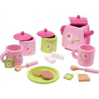 Drevený čajový set Rose
