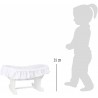 Kolíska pre bábiky Bassinet biela