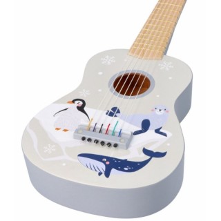 Drevená gitara arktické zvieratká