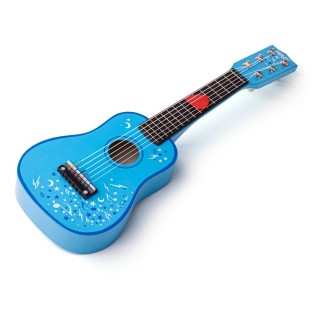 Drevená gitara Star modrá