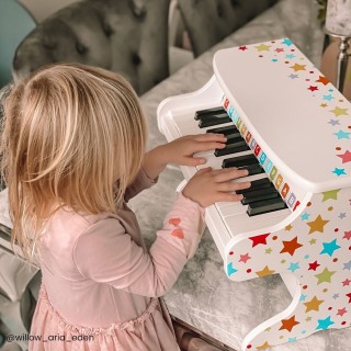 Bigjigs Toys Drevený klavír hviezdičky