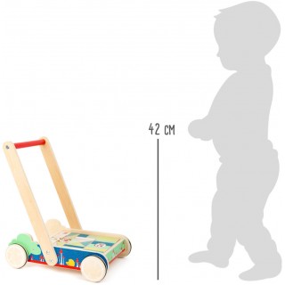 Drevený vozík s kockami Move it!