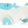 Drevený kočík pre bábiky ECO TOYS - ružový