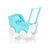 Drevený kočík pre bábiky ECO TOYS - ružový