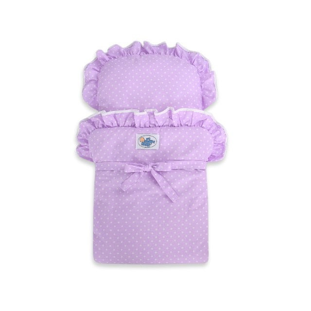 Drevený kočík pre bábiky ECO TOYS - ružový