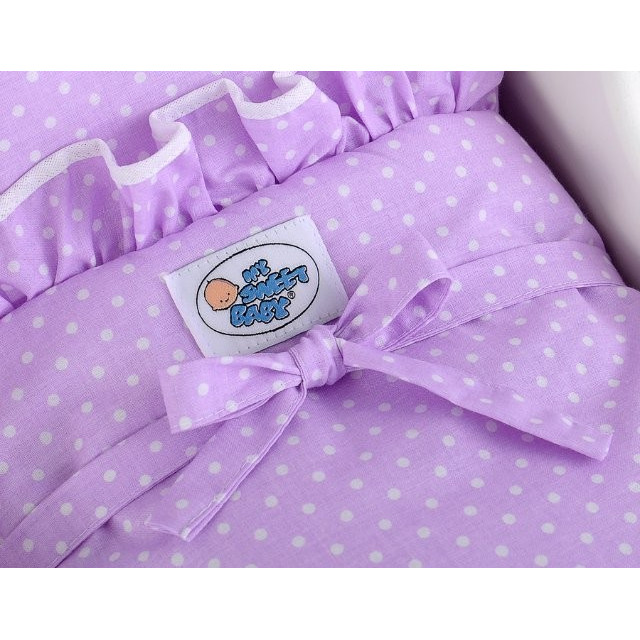 Drevený kočík pre bábiky ECO TOYS - ružový