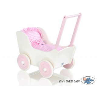 Drevený kočík pre bábiky MILA