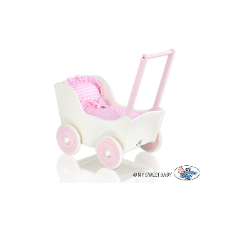 Drevený kočík pre bábiky MILA