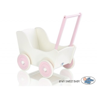 Drevený kočík pre bábiky MILA