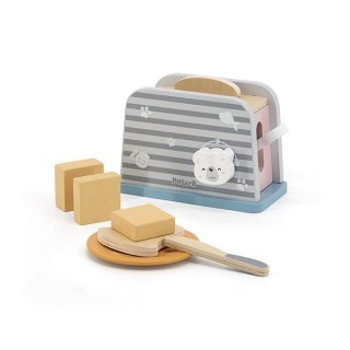 Drevená hračka - Toaster medvedík