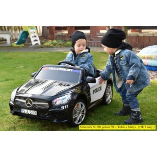 Elektrické autíčko Polícia - Mercedes SL500