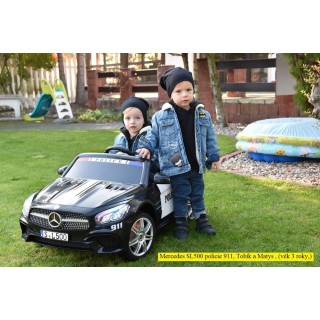 Elektrické autíčko Polícia - Mercedes SL500