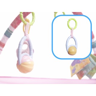 Interaktívna hracia deka s balónikmi ružová