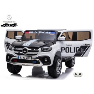 Mercedes X-Class 4x4 POLICIE 911 s 2,4G, FM, rocking horse
