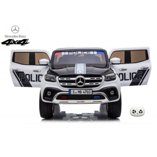 Mercedes X-Class 4x4 POLICIE 911 s 2,4G, FM, rocking horse