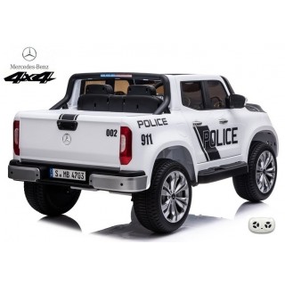 Mercedes X-Class 4x4 POLICIE 911 s 2,4G, FM, rocking horse