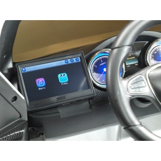 Mercedes X-Class 4x4 s 2,4G, MP4, FM, rocking horse - vínová met.