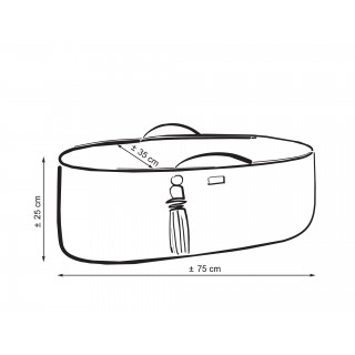 Mojžišový košík BOHO Ručne vyrobený so stojanom Levanduľa