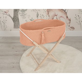 Mojžišový košík BOHO Ručne vyrobený so stojanom