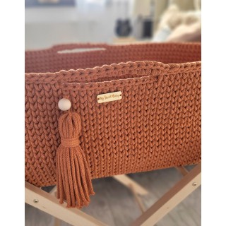 Mojžišový košík BOHO Ručne vyrobený so stojanom