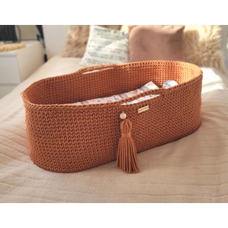 Mojžišový košík BOHO Ručne vyrobený so stojanom