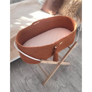 Mojžišový košík BOHO Ručne vyrobený so stojanom