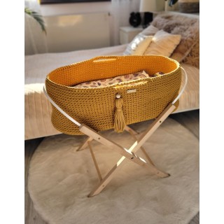 Mojžišový košík BOHO Ručne vyrobený so stojanom