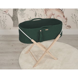 Mojžišový košík BOHO Ručne vyrobený so stojanom