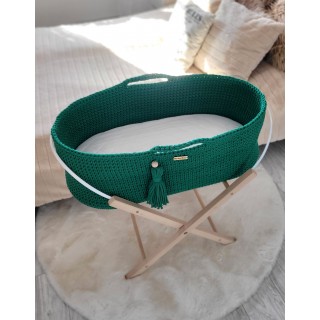 Mojžišový košík BOHO Ručne vyrobený so stojanom