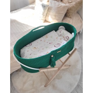 Mojžišový košík BOHO Ručne vyrobený so stojanom