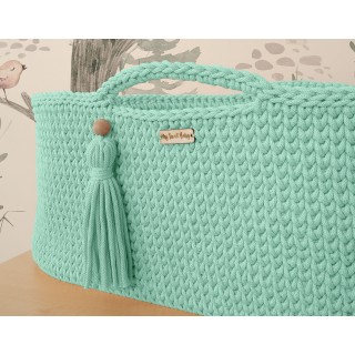 Mojžišový košík BOHO Ručne vyrobený so stojanom