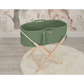 Mojžišový košík BOHO Ručne vyrobený so stojanom