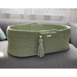 Mojžišový košík BOHO Ručne vyrobený so stojanom