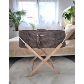 Mojžišový košík BOHO Ručne vyrobený so stojanom