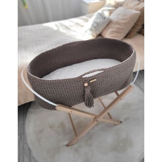 Mojžišový košík BOHO Ručne vyrobený so stojanom