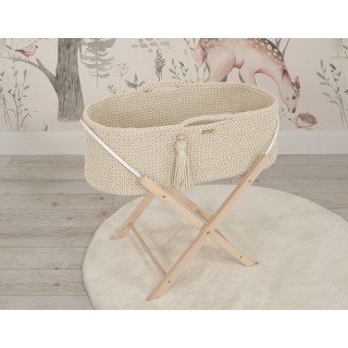 Mojžišový košík BOHO Ručne vyrobený so stojanom