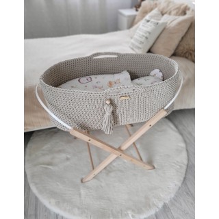 Mojžišový košík BOHO Ručne vyrobený so stojanom