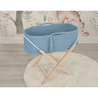 Mojžišový košík BOHO Ručne vyrobený so stojanom