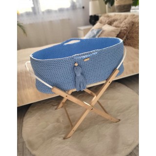 Mojžišový košík BOHO Ručne vyrobený so stojanom