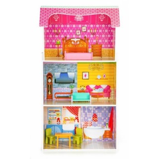 Drevený domček pre bábiky ECO TOYS - Slnečná rezidencia