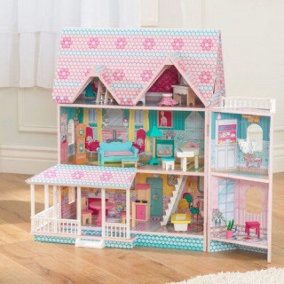 Drevený domček pre bábiky Abbey Manor