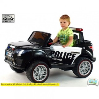Elektrické SUV Rover policie 911 Interceptor s 2.4G, náhonom 4x4, EVA kolesá