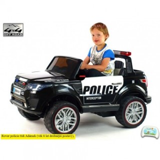 Elektrické SUV Rover policie 911 Interceptor s 2.4G, náhonom 4x4, EVA kolesá