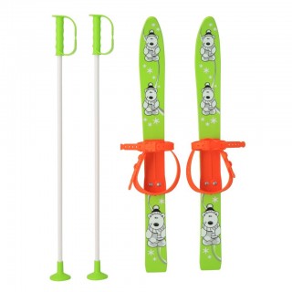 Detské lyže s viazaním a palicami Baby Mix 70 cm