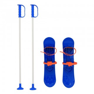 Detské lyže s viazaním a palicami Baby Mix BIG FOOT