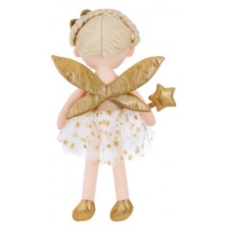 Handrová bábika Víla Júlia - biele šatičky