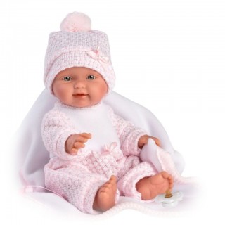 New Born dievčatko pletený oblečok 26 cm