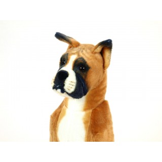 Plyšový sediaci pes Boxer
