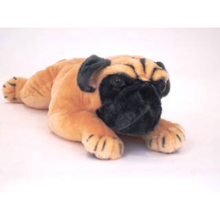 Plyšový ležiaci Mops