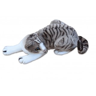 Plyšová mačka ležiaca